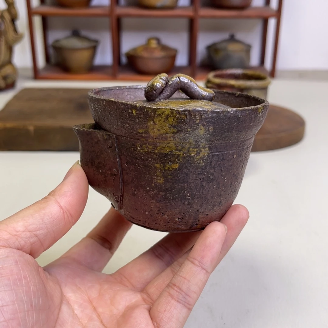 备前烧作品木村宗德，微瑕