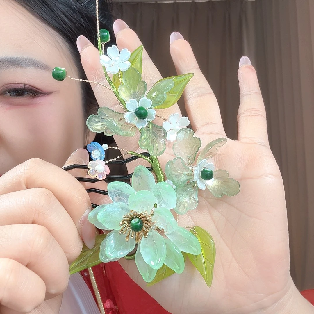 醋酸铁合金古风发簪