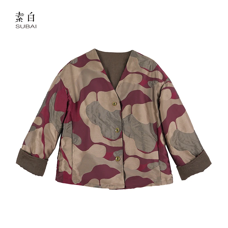 素白加厚双面【流浪者】F01684设计款特色时尚感羽绒服