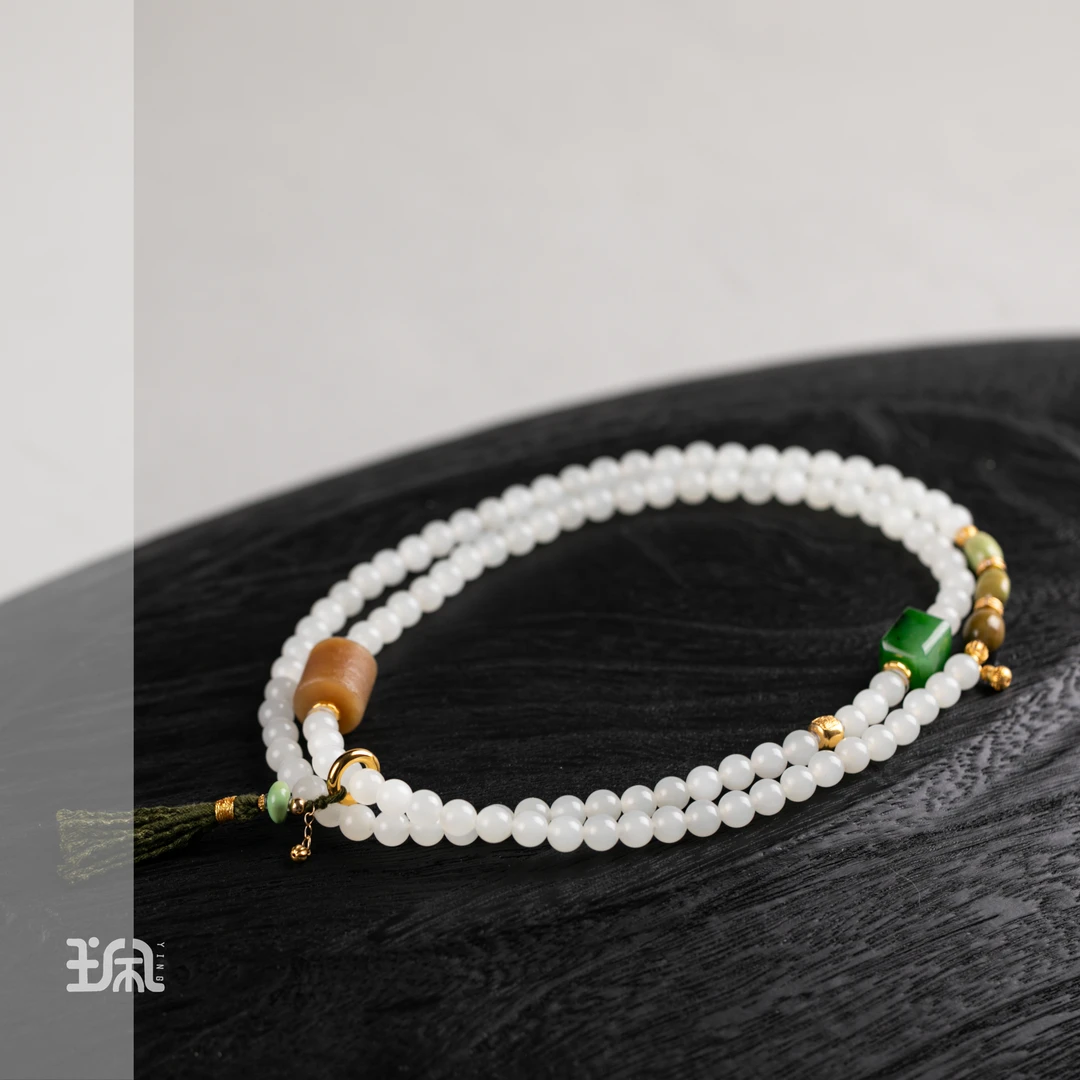 春芷意|和田玉*项链*18K金镶嵌YYB25110417多样性发其一