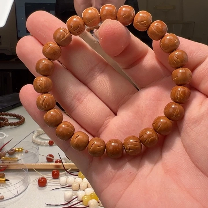 手串桃核桃核龙纹