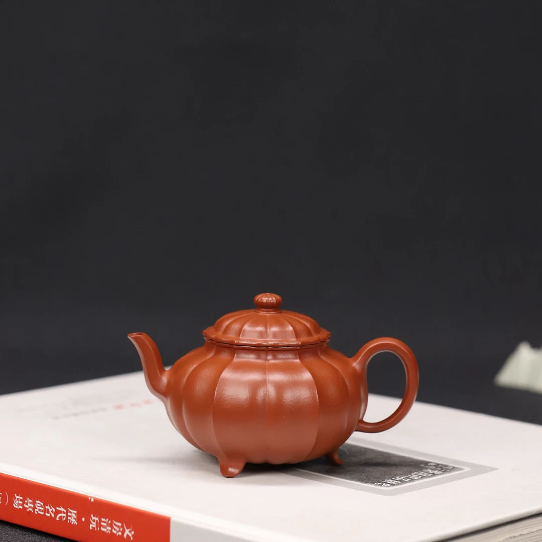 三足锦如 | 全手工      原矿着朱泥    容量130cc