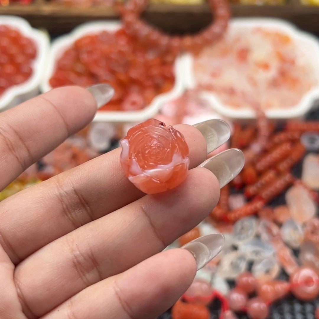 南红玛瑙未镶嵌吊坠(不含链)