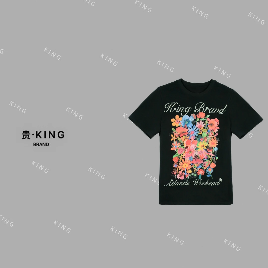 KING·BRAND花卉时尚短袖