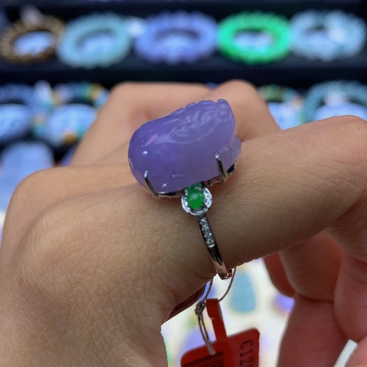 18K金镶嵌手链翡翠翡翠