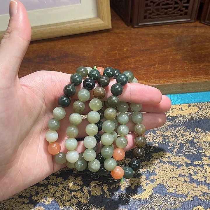 和田玉未镶嵌手链小白学习款多宝手串卡10多样性发一