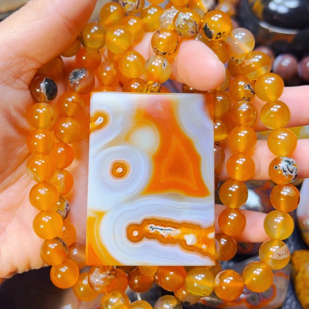 玛瑙/玉髓未镶嵌水草套链