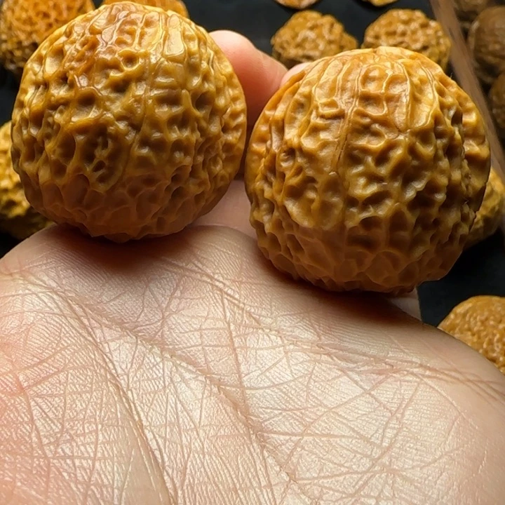 文玩核桃把件大理管帽42