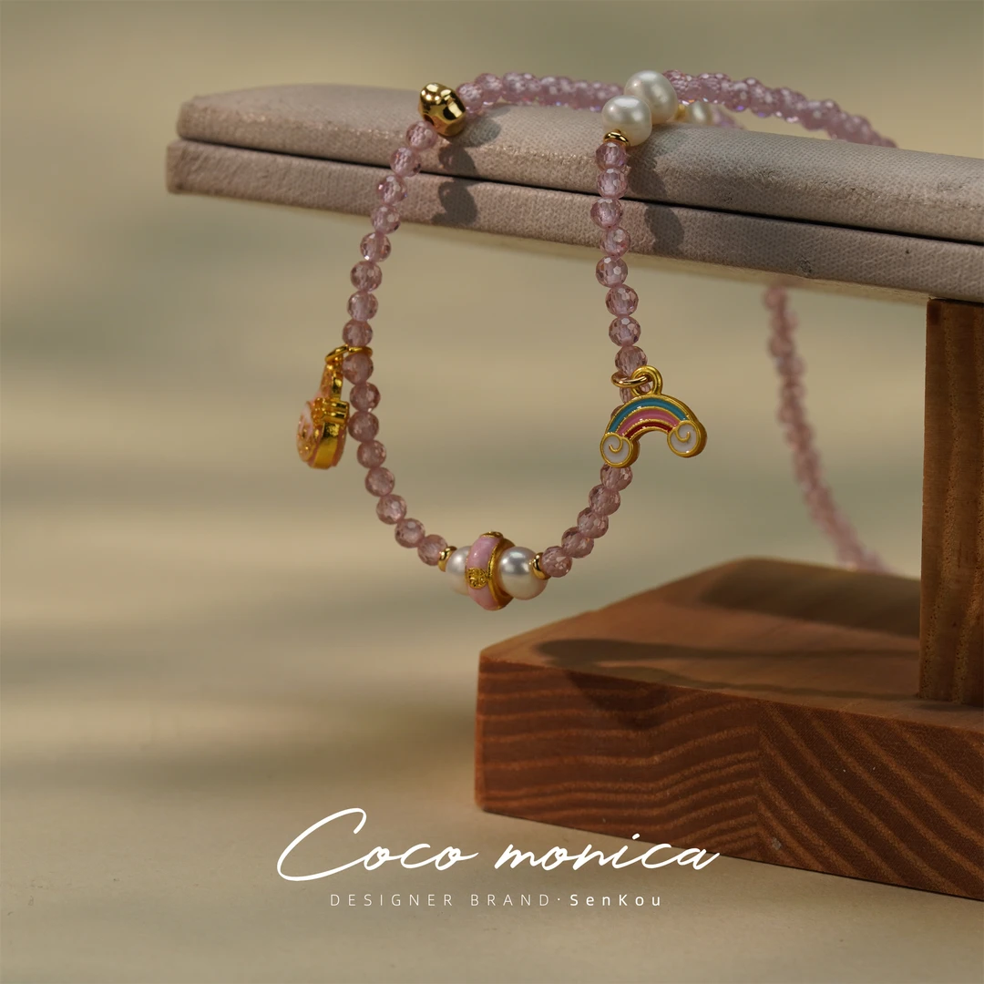 【小霞珠宝】 拉布布项链 天然手工气质白色时尚百搭复古WE893