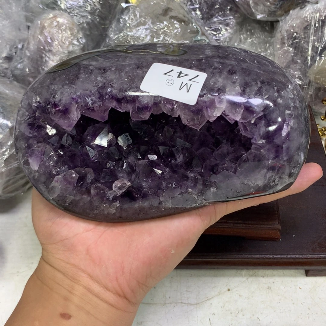 紫晶摆件未镶嵌水晶