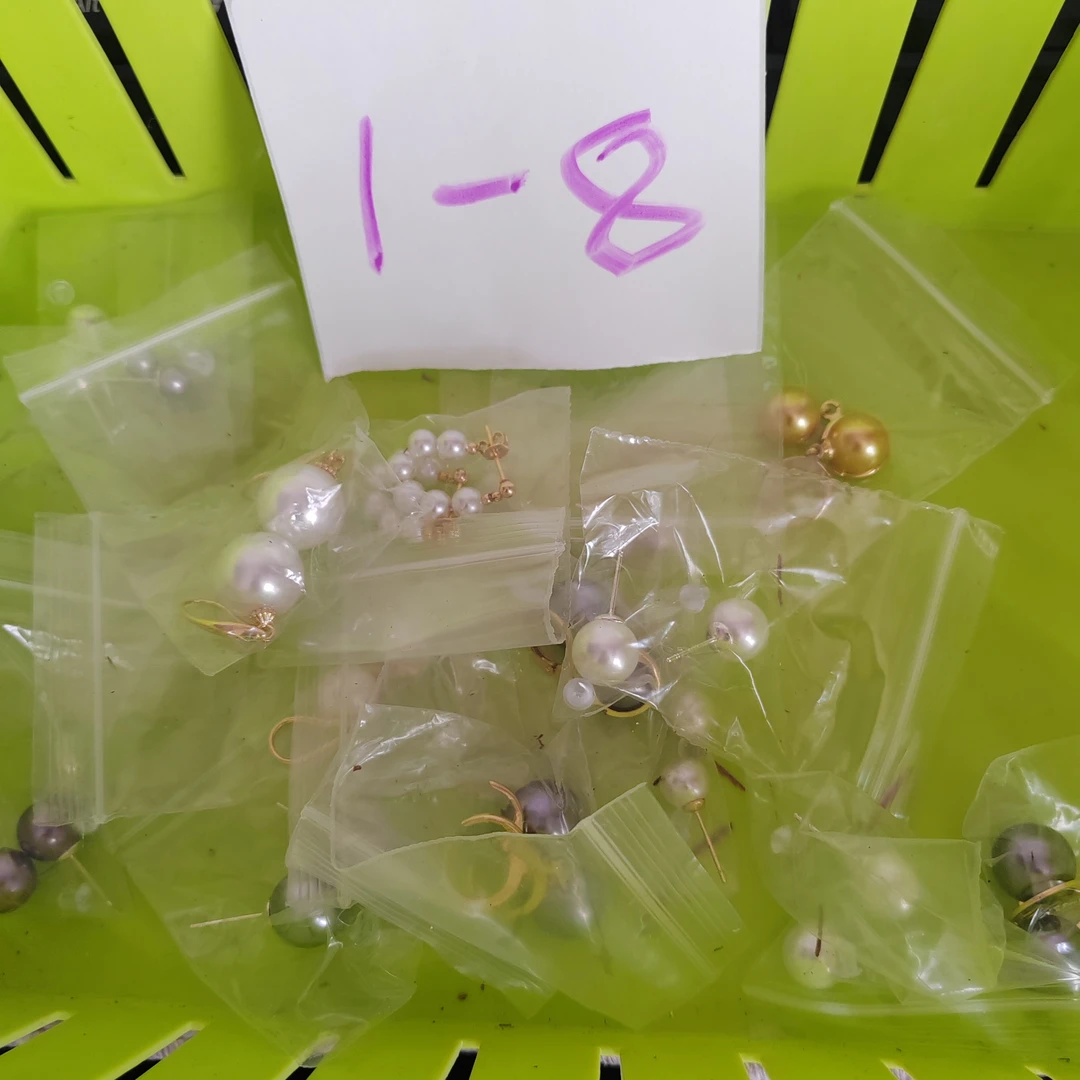 铜合金仿珍珠耳饰 （混发介意勿拍）尾货时尚耳饰1-8