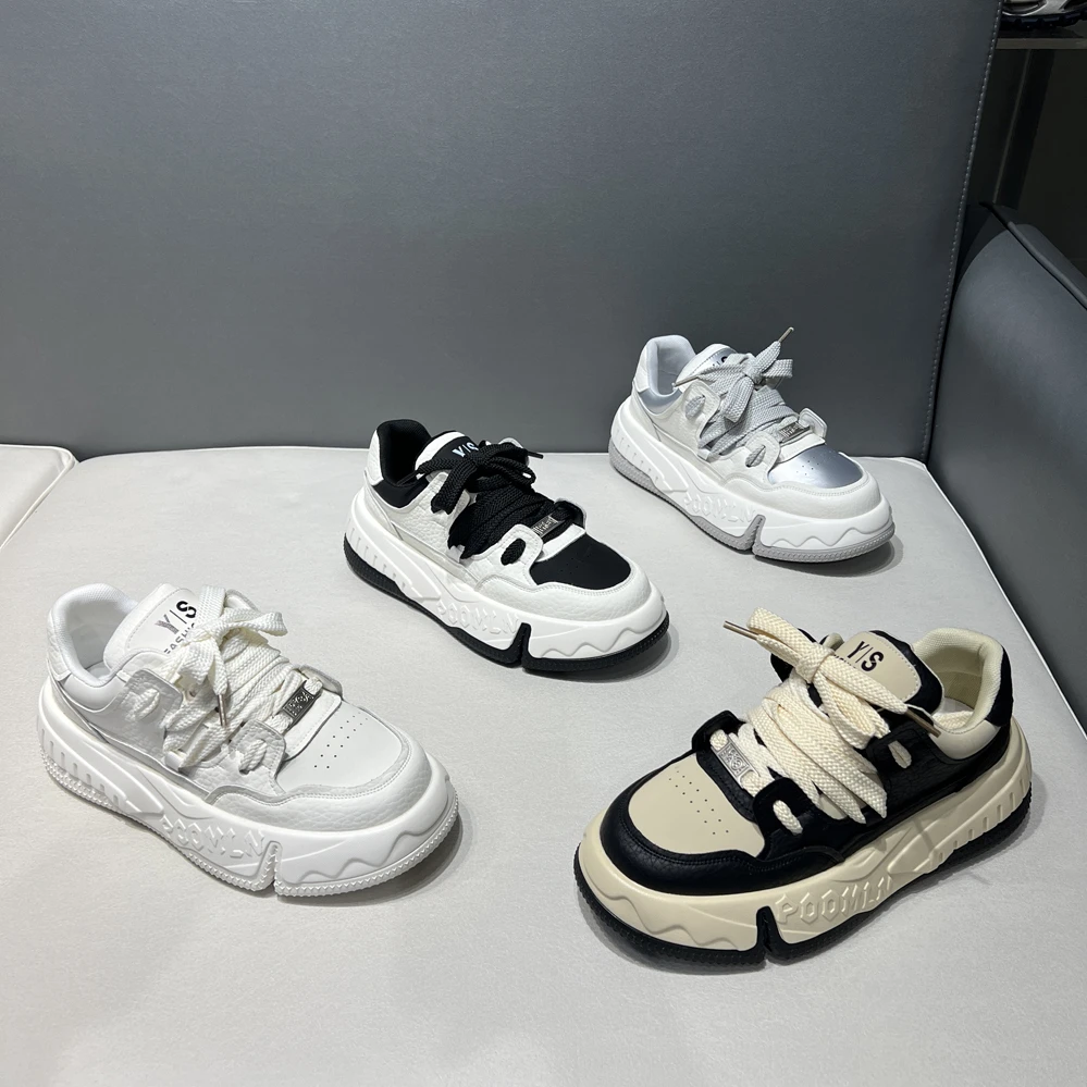 轻奢厚底增高板鞋时尚运动百搭软底软面舒适男士潮流休闲鞋秋冬