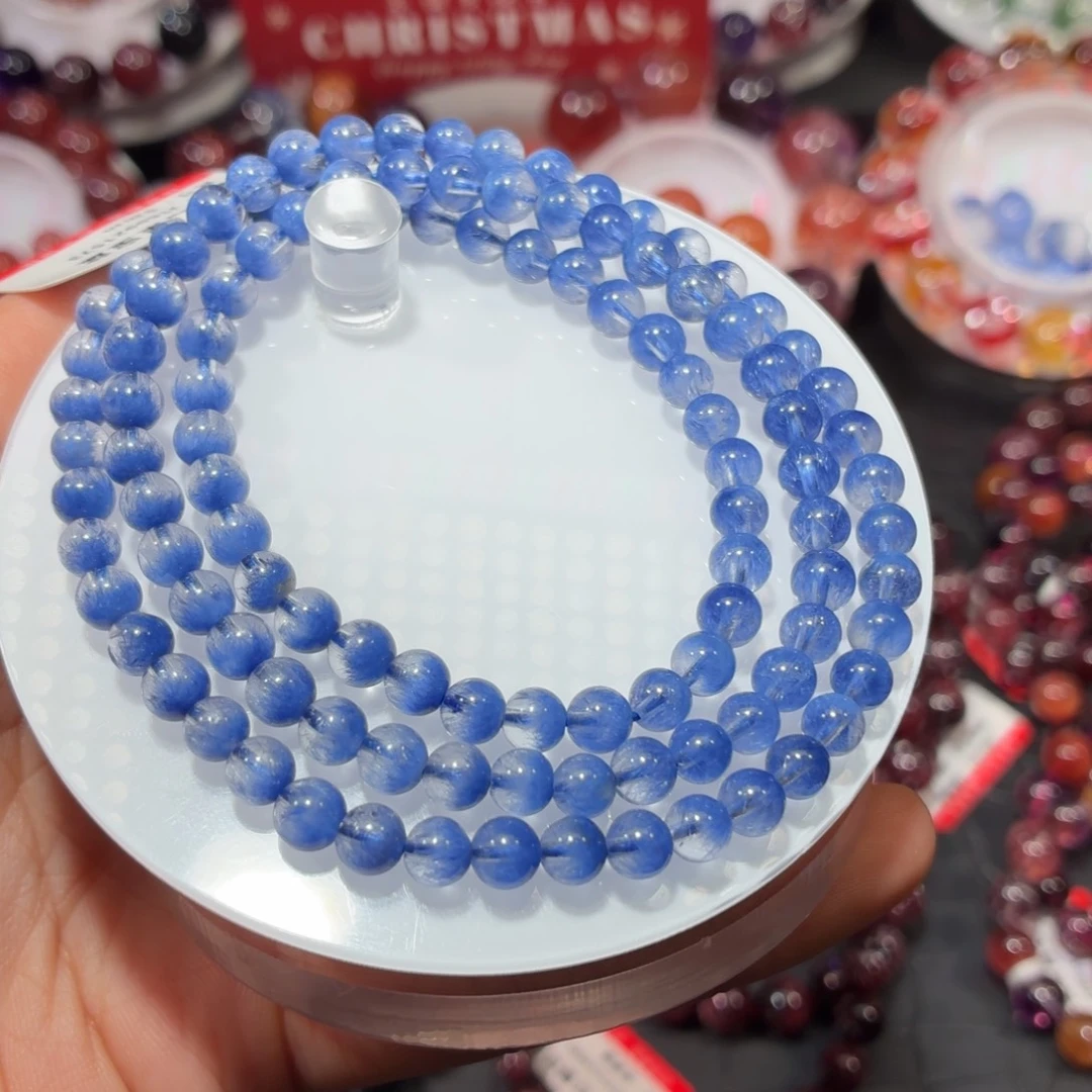 手链未镶嵌水晶蓝线多圈5