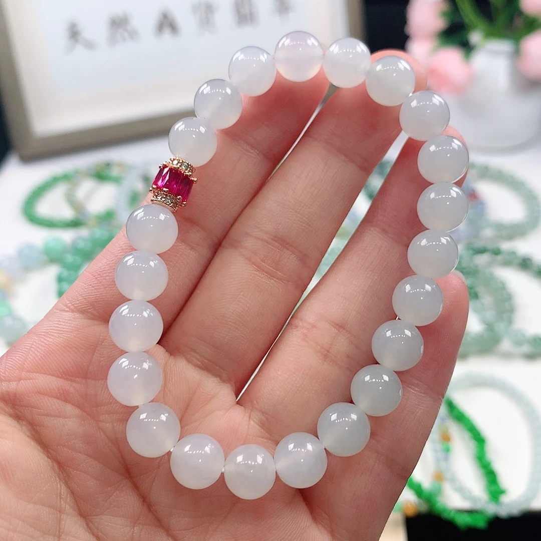 翡翠未镶嵌手链手链8.3mm