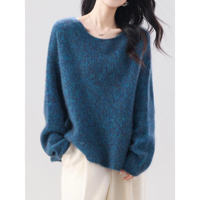 【羊绒拉绒】加厚款加绒卷边圆领宽松ZM804