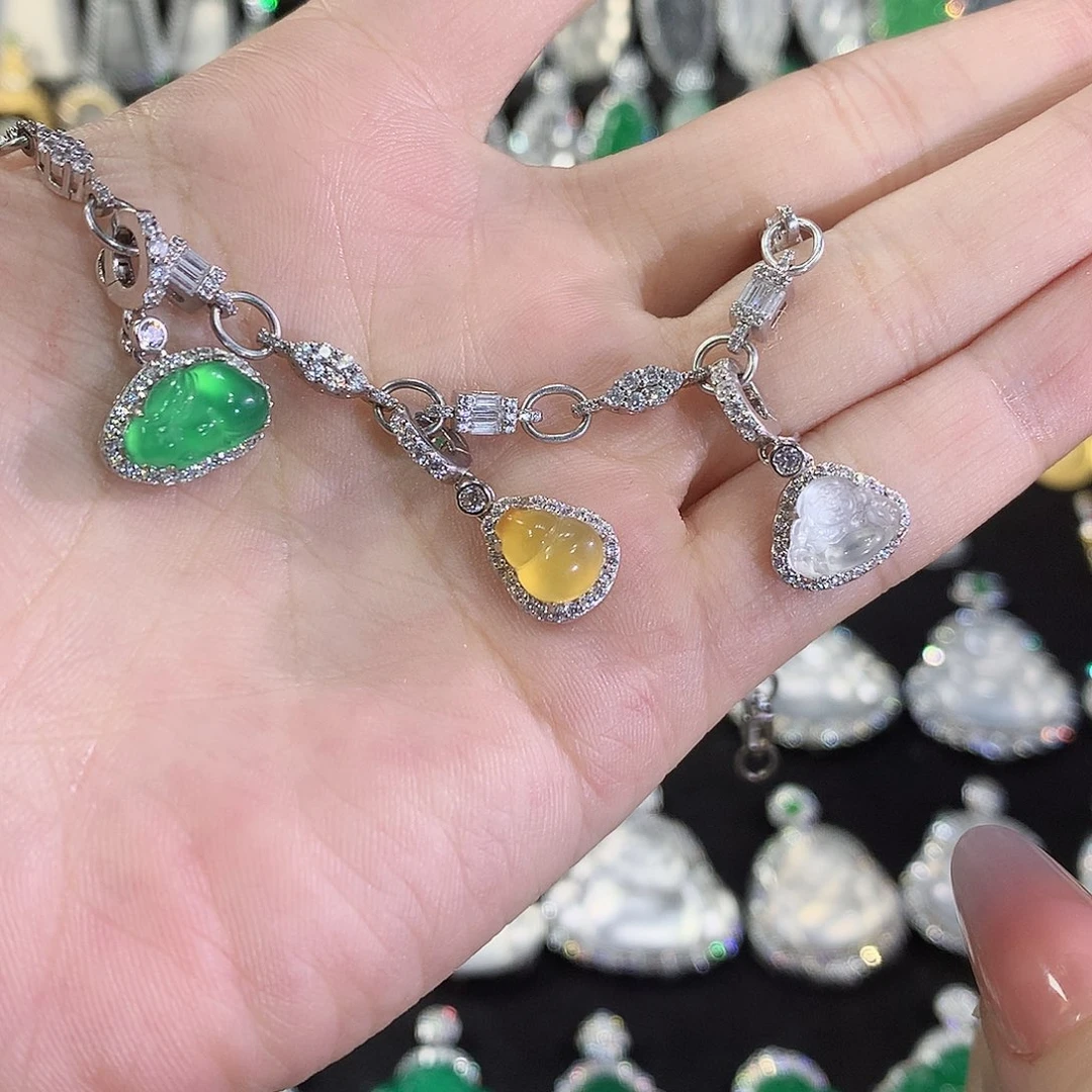 玛瑙/玉髓手链银S925镶嵌