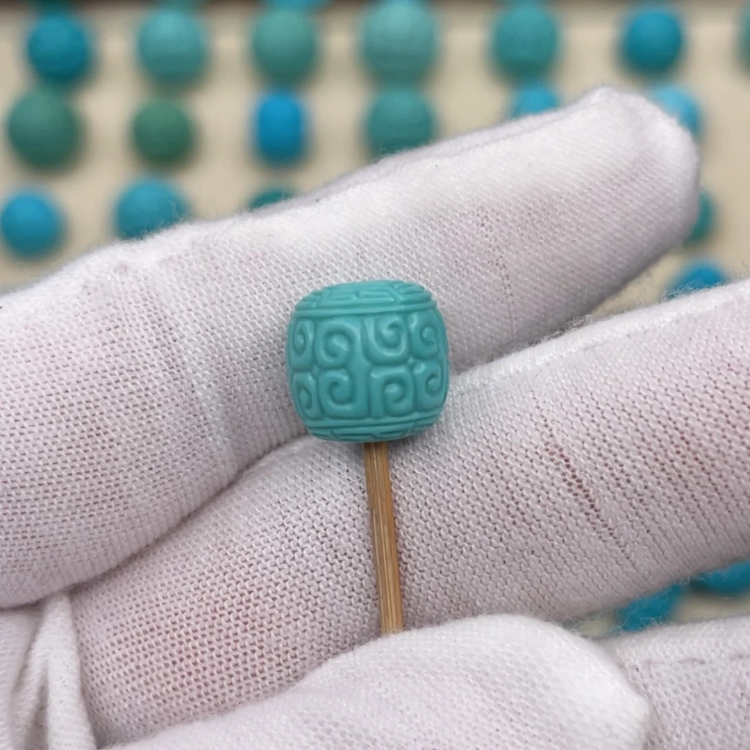 绿松石挂件未镶嵌10.6mmX10.4mm