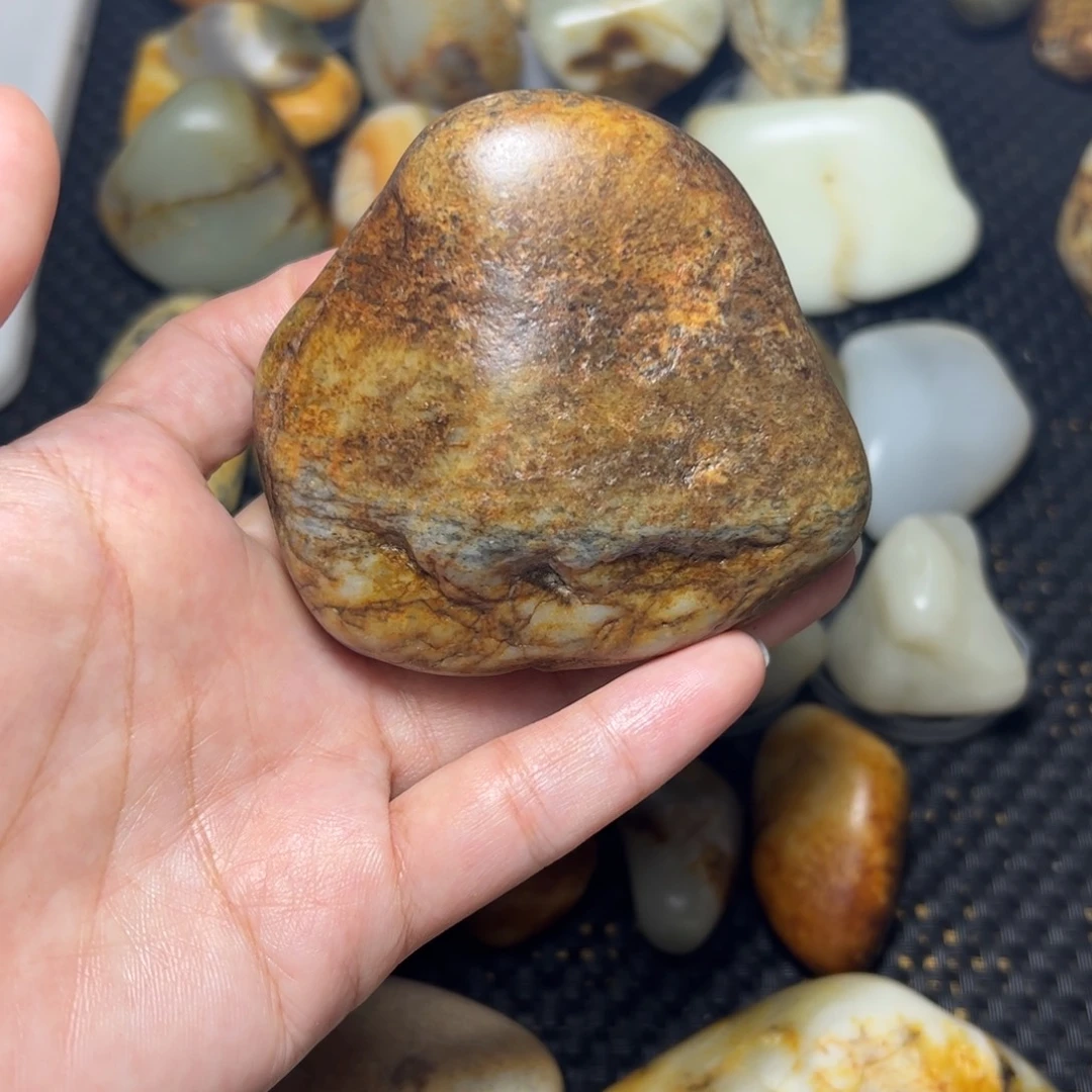 和田玉未镶嵌挂件B69