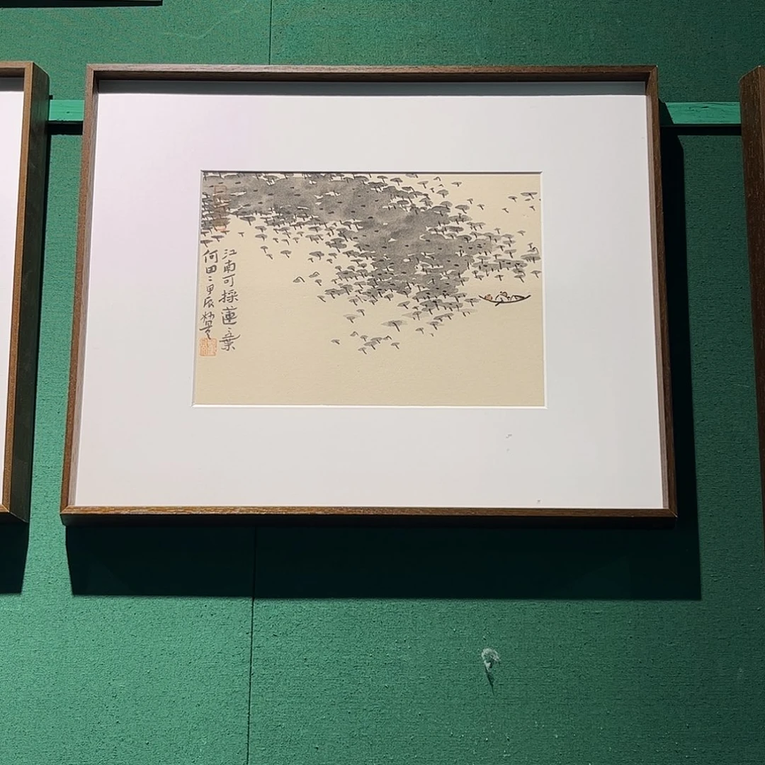 国画董老师作品带框