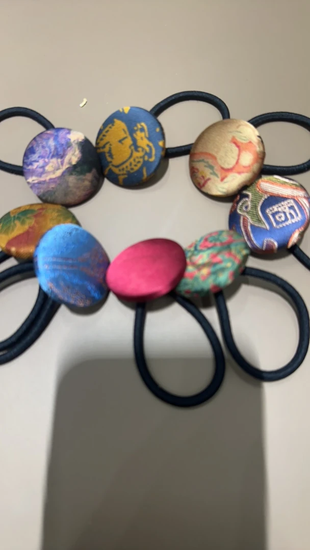 桑蚕丝香云纱宋锦皮子发饰3个起包邮（新疆宁夏不包邮手工头饰古风