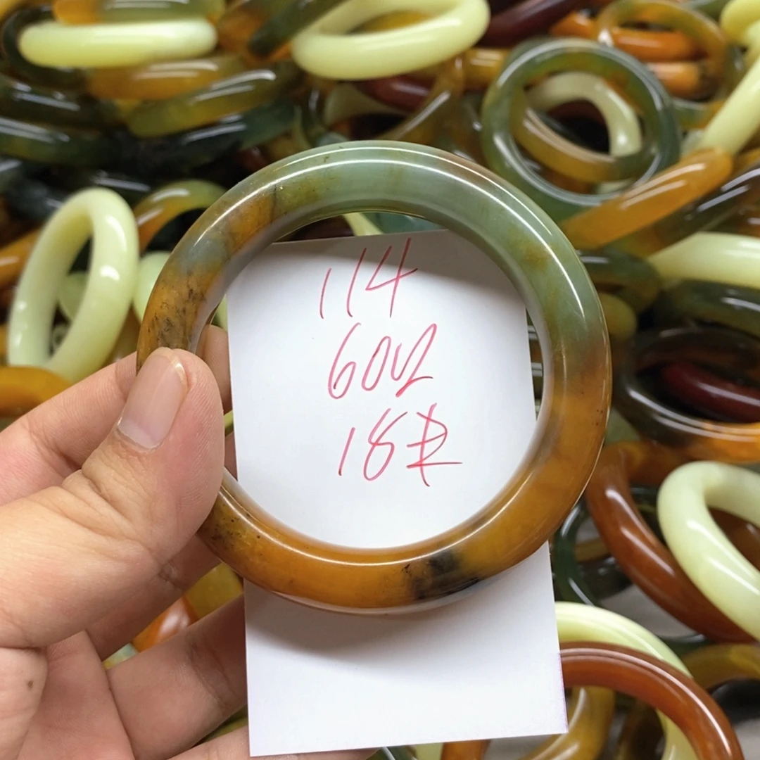 未镶嵌蛇纹石玉手镯