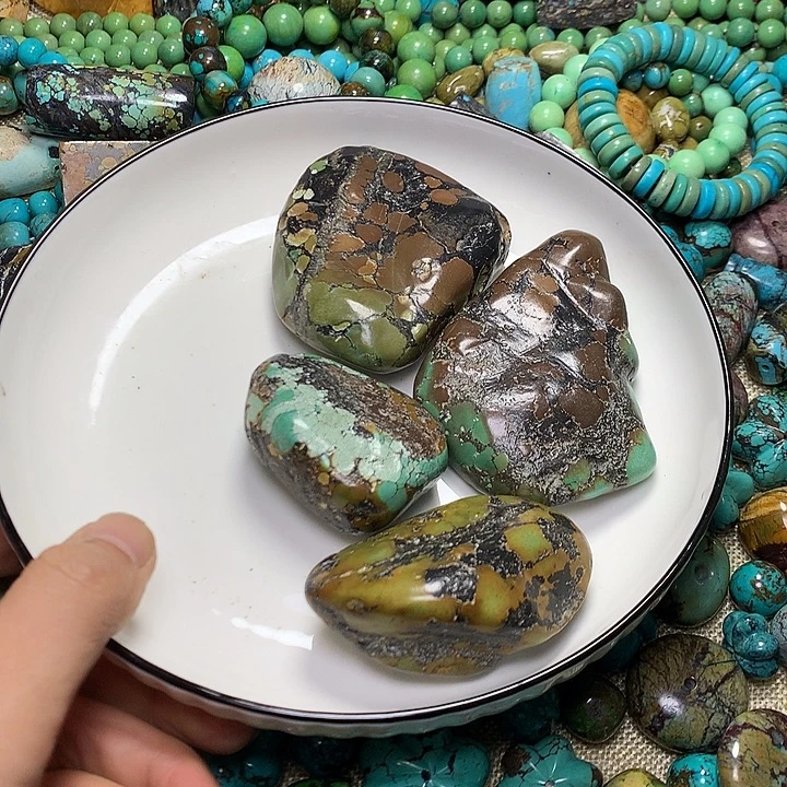 果***绍非金属无特色绿网花毛料420克