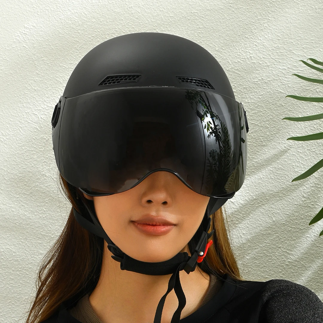3C电动车头盔女款夏季防紫外线夏天四季通用电瓶车安全帽防晒半盔