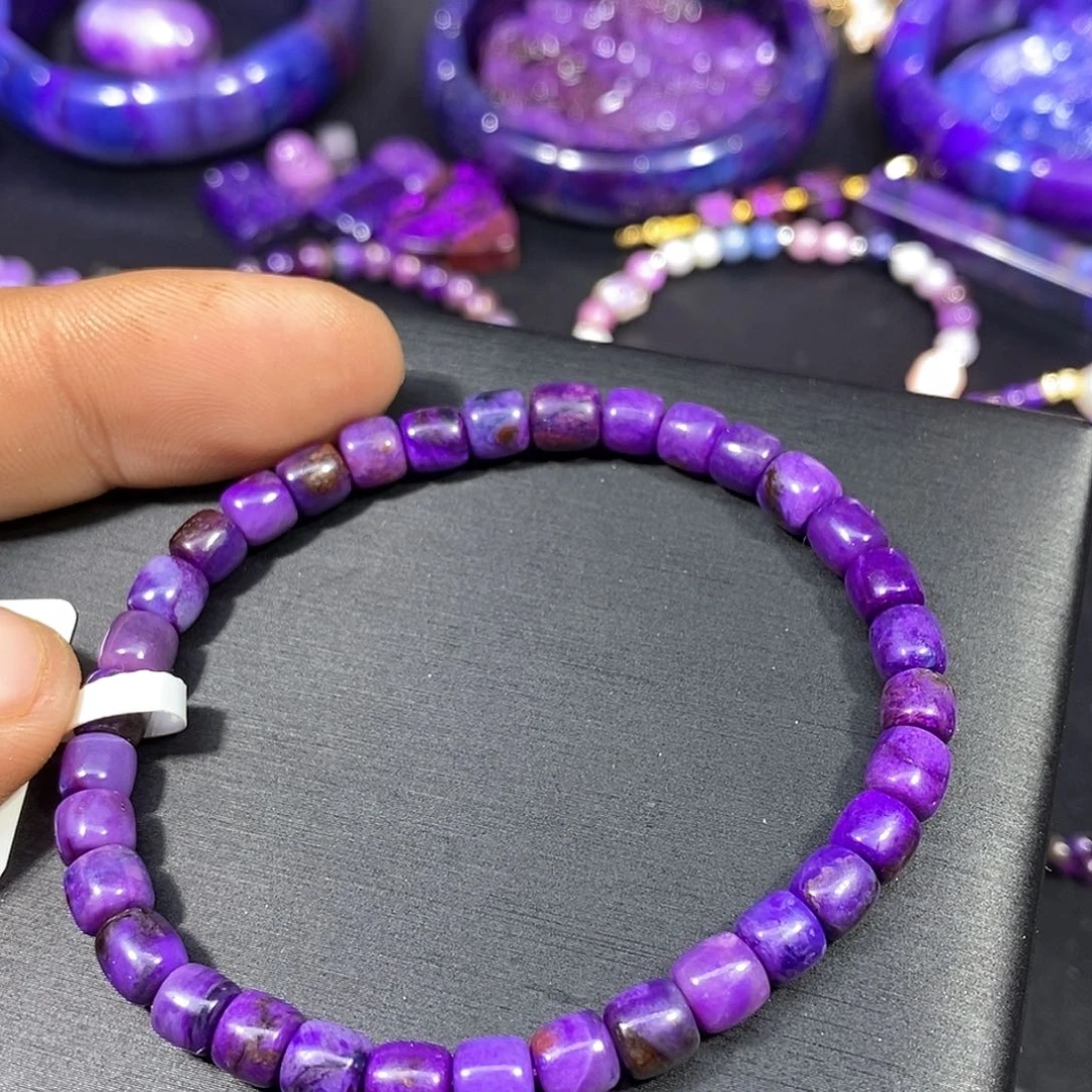 苏纪石（舒俱来）未镶嵌南非舒俱来皇家紫直切单圈