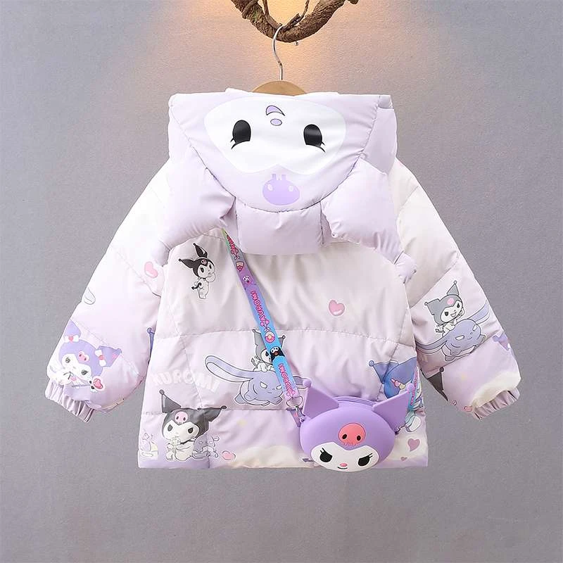 女童白鸭绒羽绒服2025新款儿童冬装洋气宝宝中长款库洛