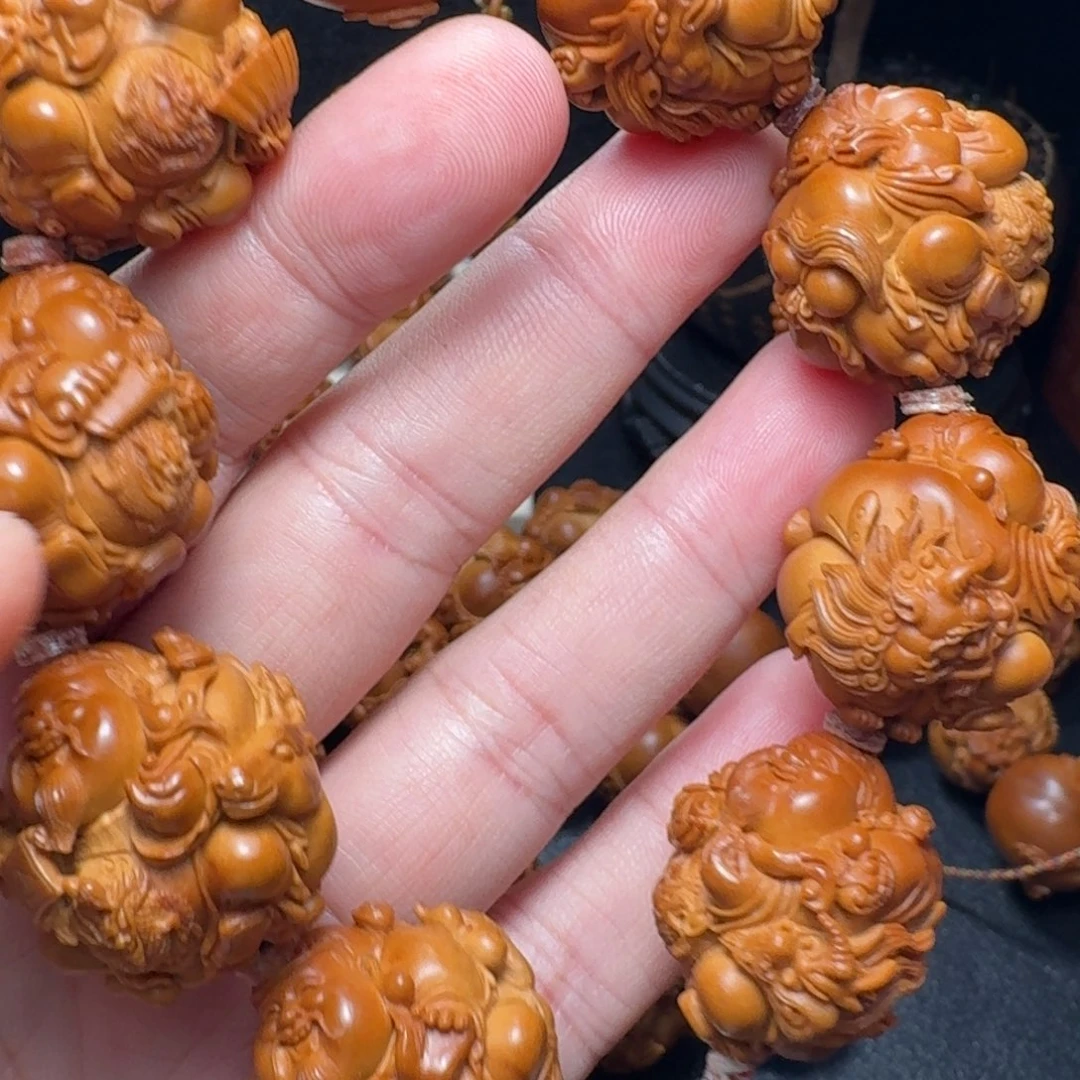 煮***蟹手串/手链橄榄核财神