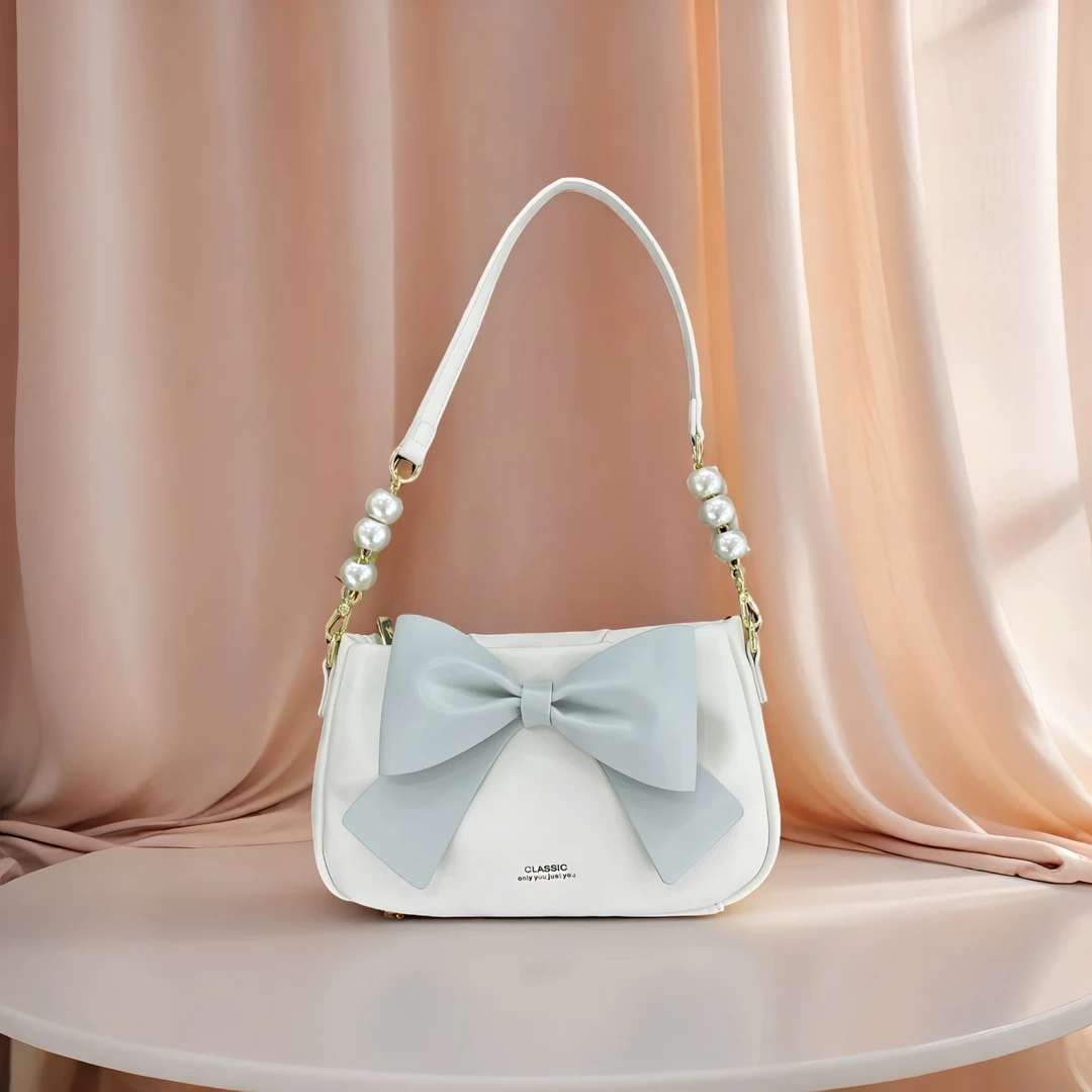 2005#白配蓝【尺寸：长25宽8高16】潮流气质百搭时尚女士单肩包