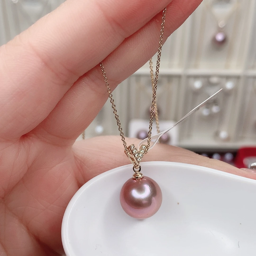 淡水珍珠吊坠(赠链)合金
