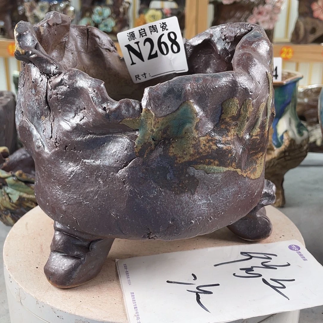 紫砂花盆景德镇多肉花盆268