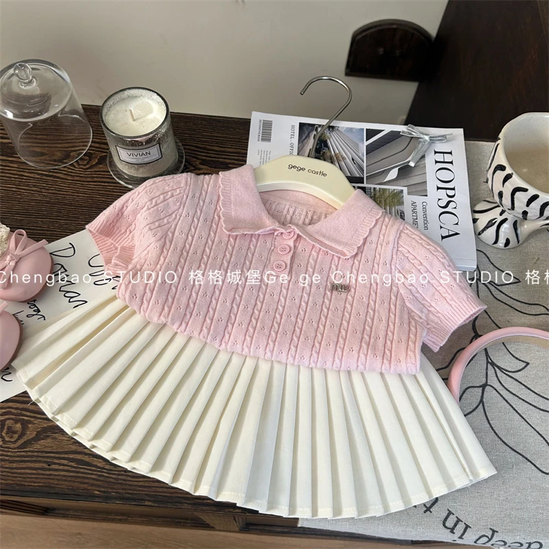 女童夏装套装2025新款洋气韩版女宝宝时髦夏季两件套C64