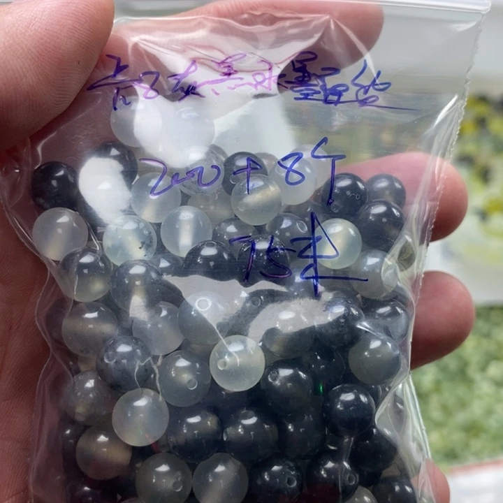 淡***…蛇纹石玉合金珠宝半成品