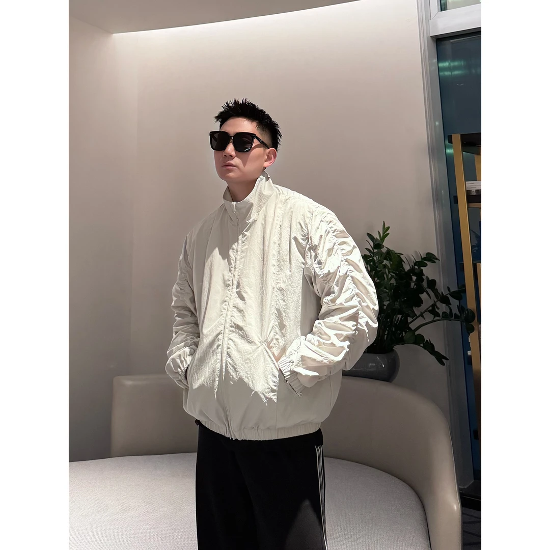 乘风入春 定纺织轻户外休闲夹克外套立领防风宽松廓形百搭痞帅