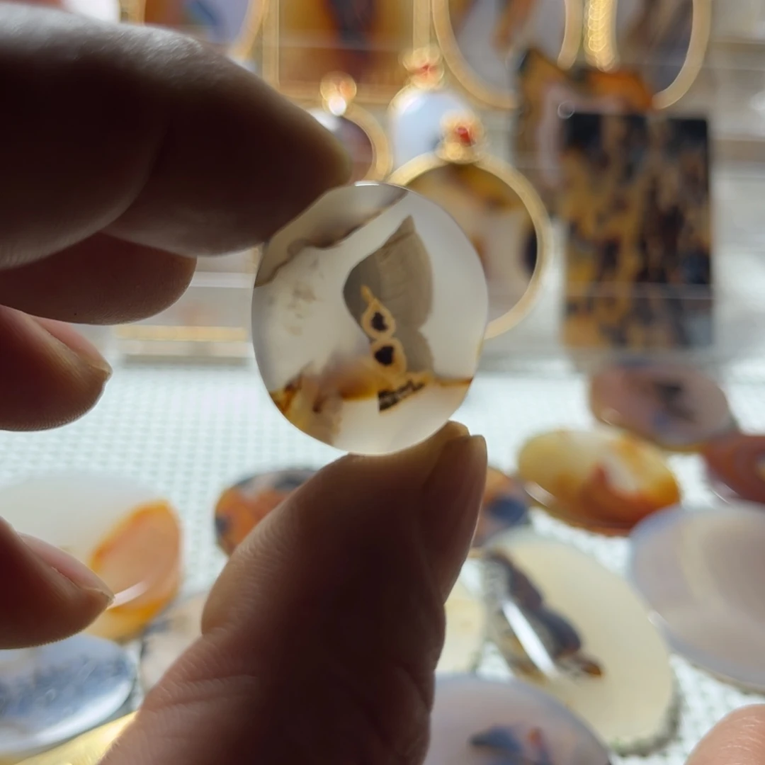 玛瑙/玉髓未镶嵌吊坠(不含链)