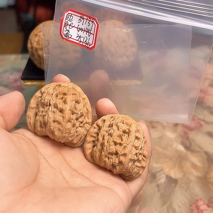 文玩核桃把件白狮子