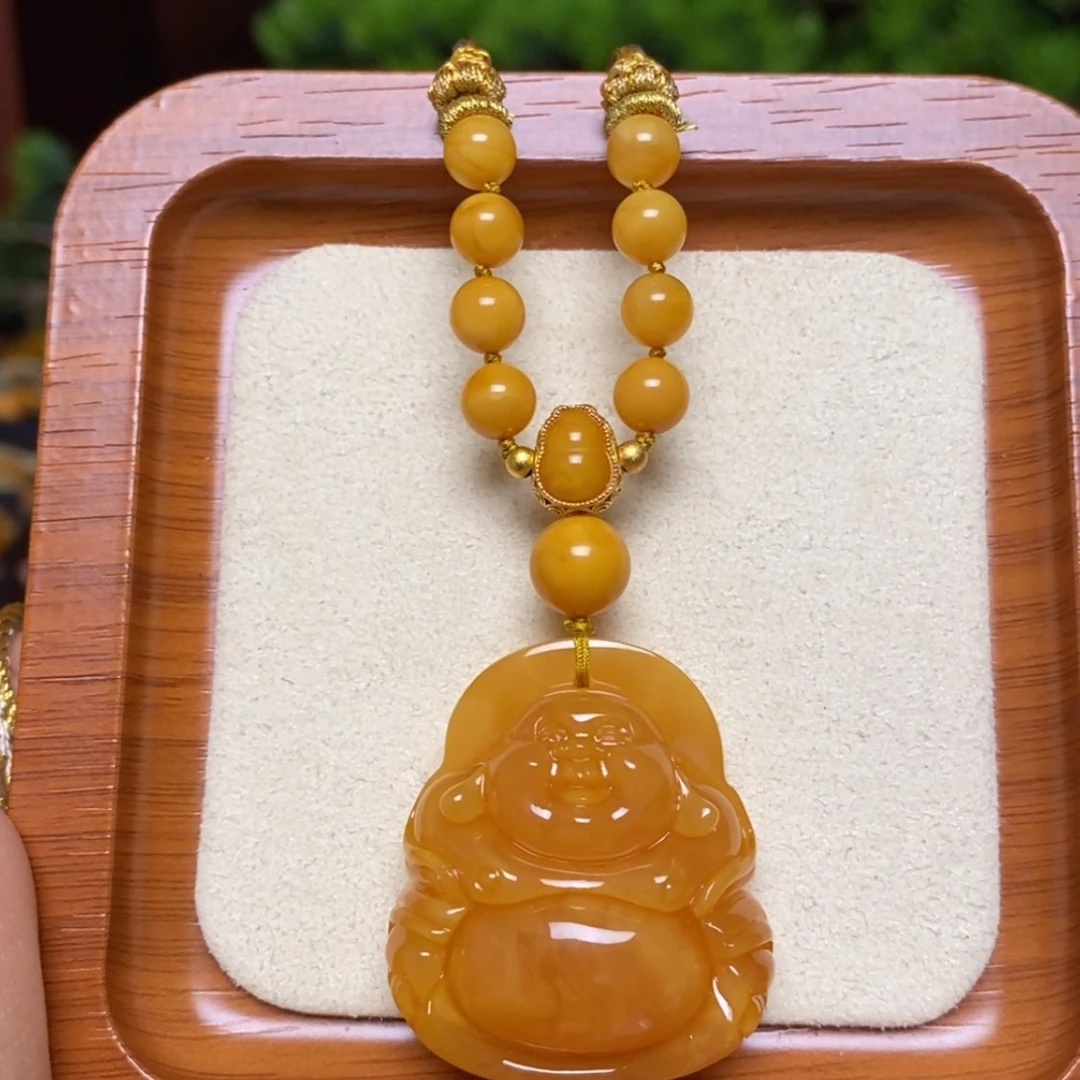 【闪购商品】蜜蜡颈饰未镶嵌项链