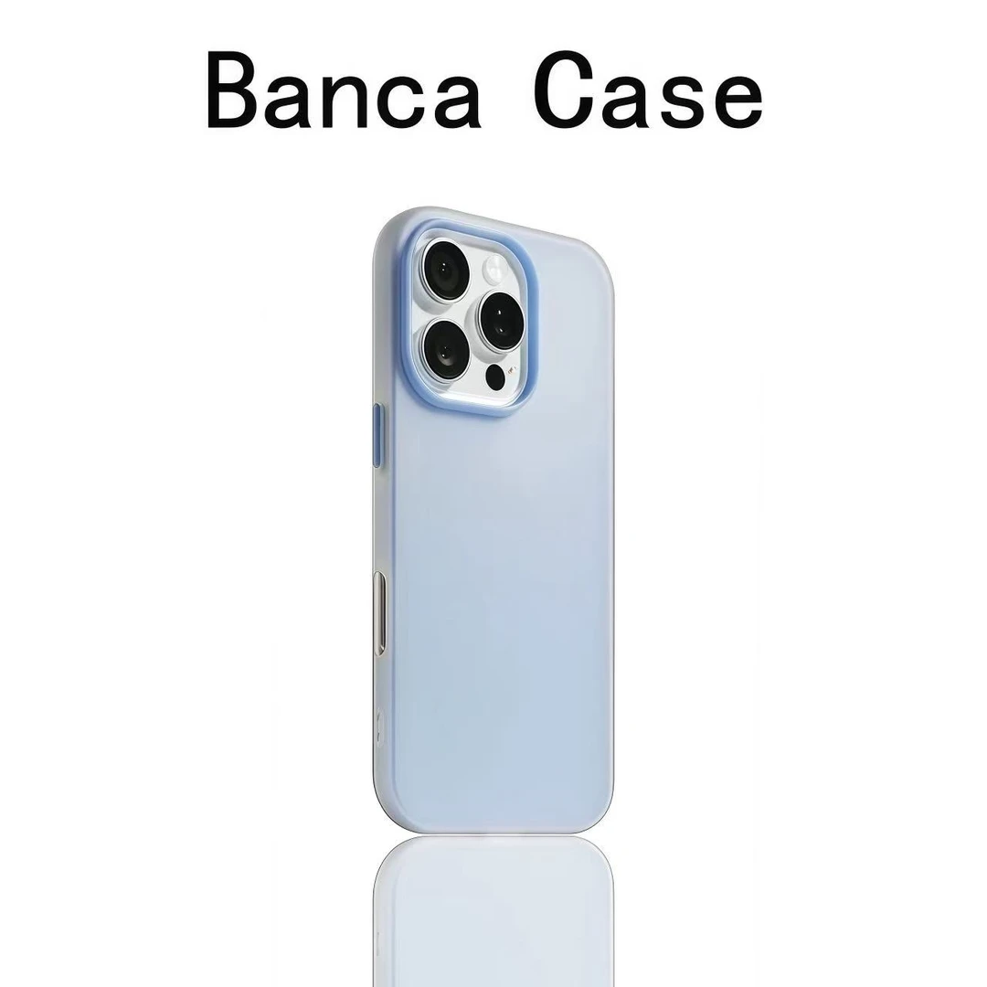 BANCA肤感果冻壳适用苹果16/15promax手机壳mate60华为P70小米14