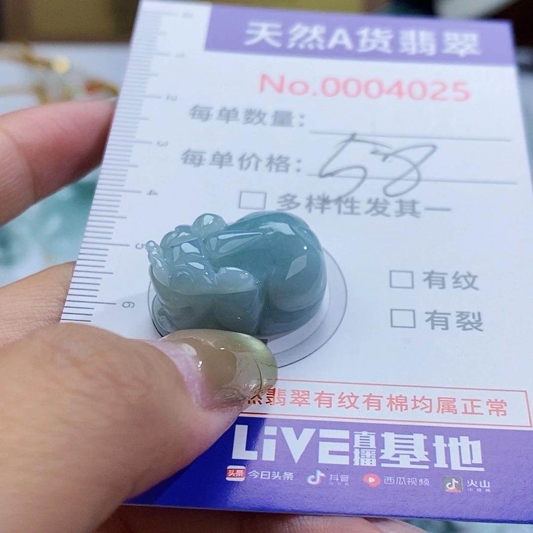 翡翠未镶嵌颈饰4025