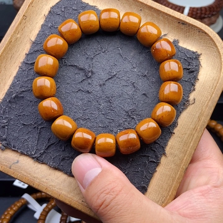 紫金鼠手串13mm天花板黄金甲短轴近实心