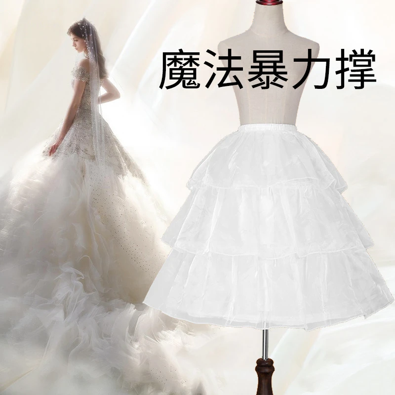 裙撑Lolita可调节长短暴力日常鱼骨撑洛丽塔礼服蓬蓬撑半身裙cos