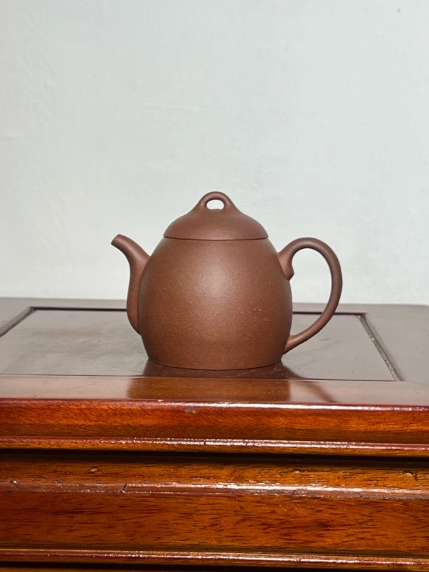 宜兴紫砂壶紫泥秦权（封釉）