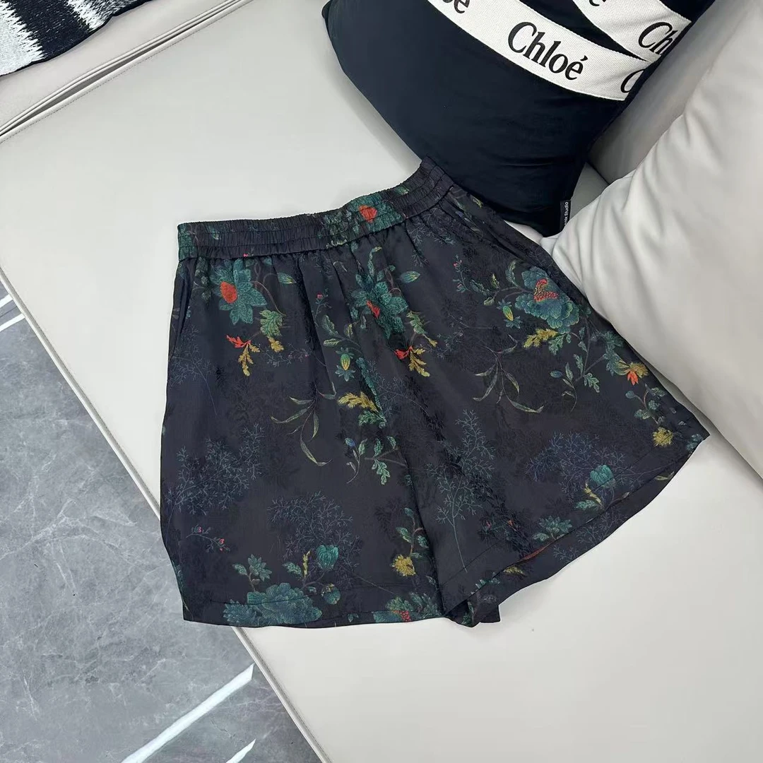 【娜娜推荐】25292-2潮牌设计师时尚百搭老钱风提花短裤