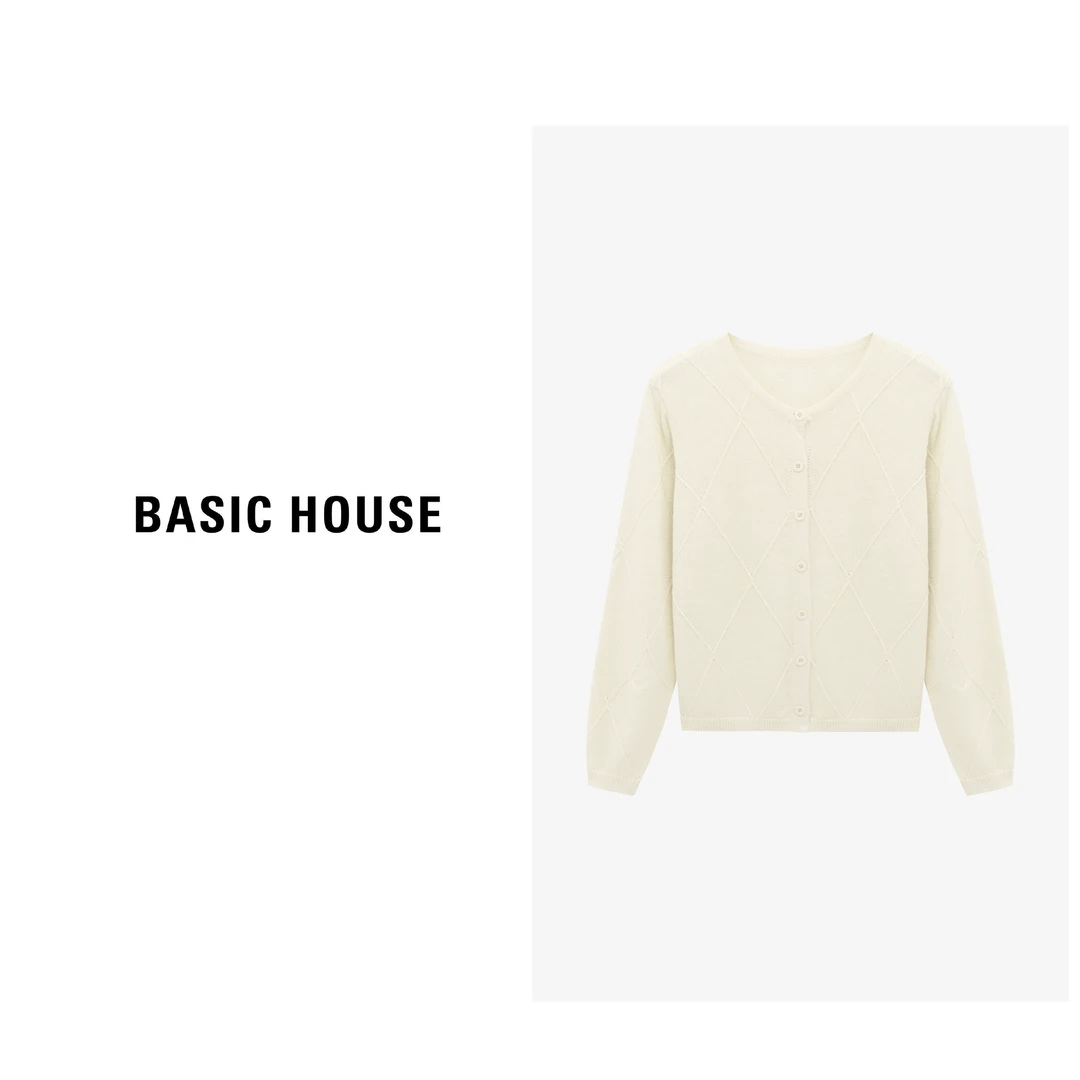 Basic House/百家好长袖款时尚百搭春季针织衫-B0625B52212
