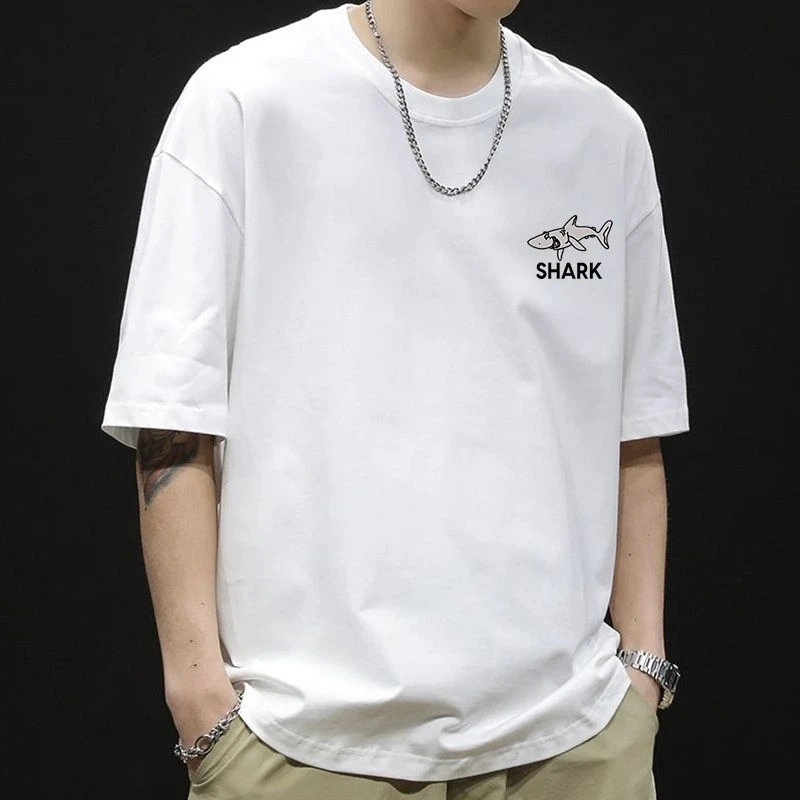 男士重磅t恤男纯棉短袖男夏季美式体恤2024新款大码男装夏装上衣