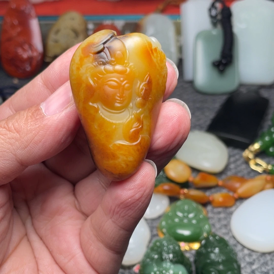 白***水和田玉未镶嵌项链