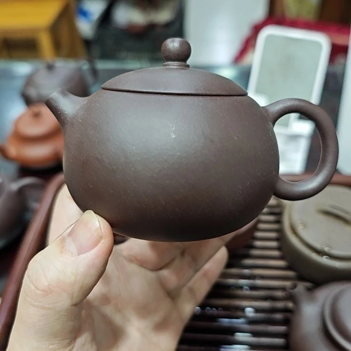 紫砂茶壶脱**马紫泥内推西施180cc