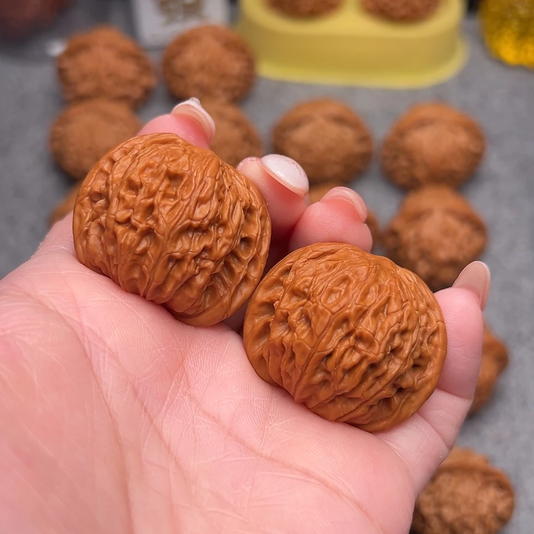 把件文玩核桃精品磨盘狮子头36.8全品正磨